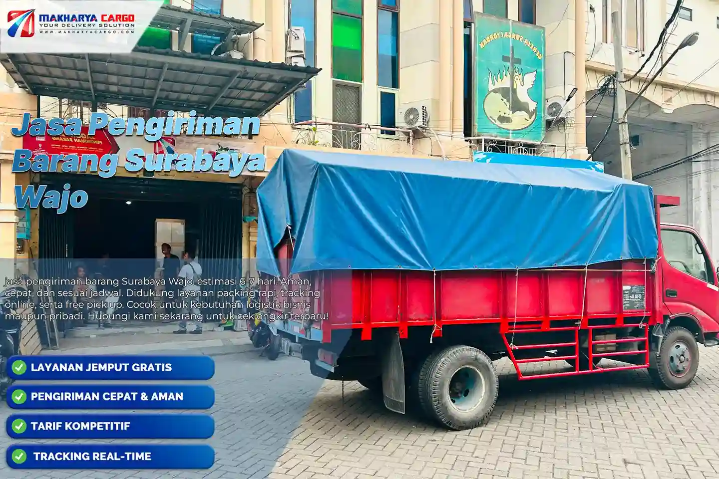 Jasa Pengiriman Barang Surabaya Wajo Murah | Tarif 5.500/kg 5 jasa pengiriman barang Surabaya Wajo. estimasi 6-7 hari