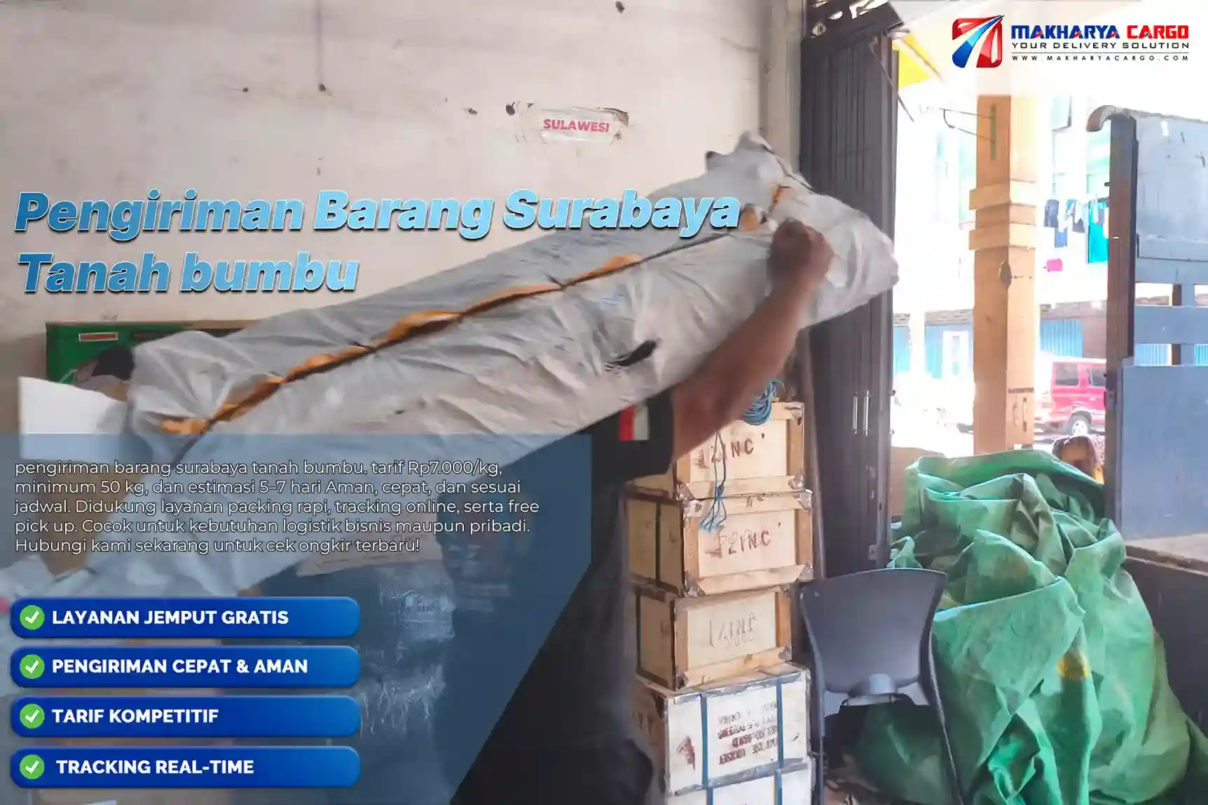 pengiriman barang surabaya tanah bumbu