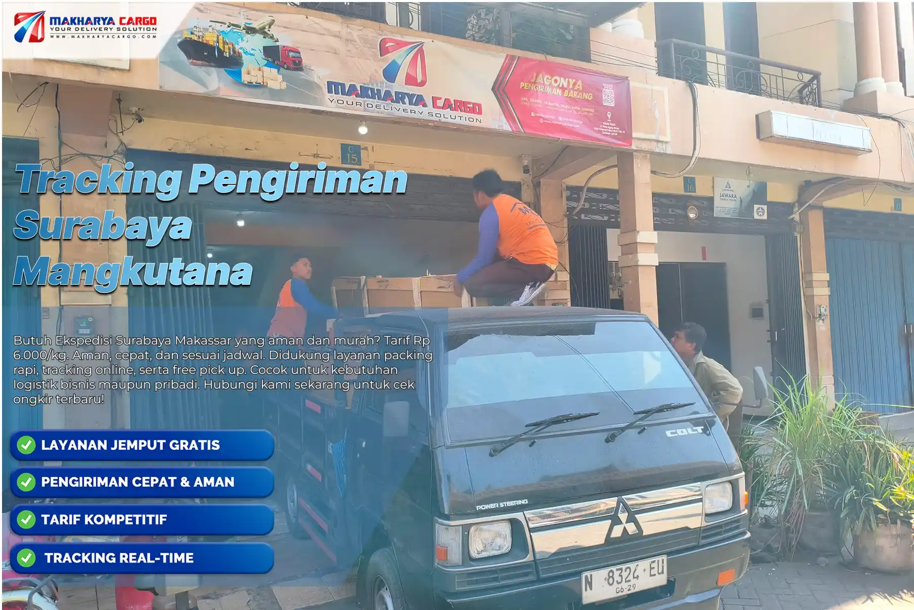 Tracking pengiriman Surabaya Mangkutana untuk memantau status paket