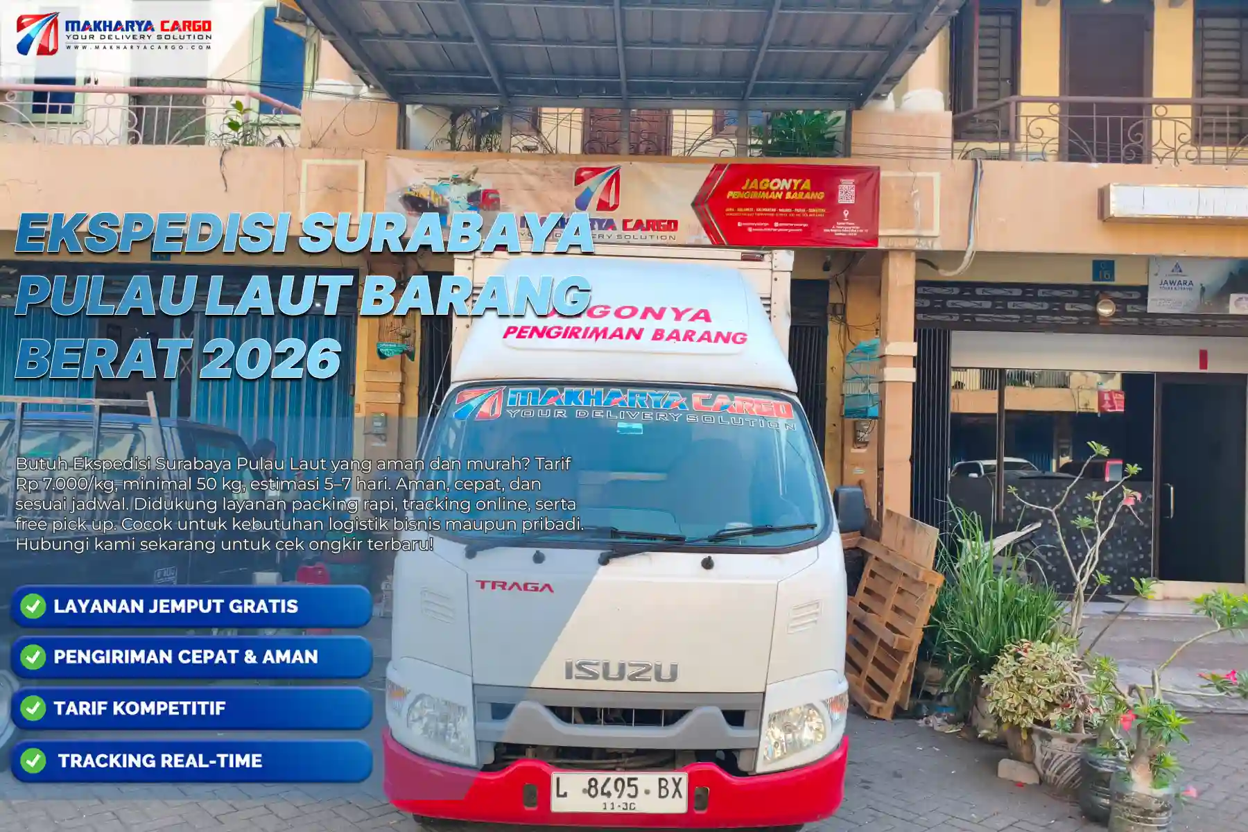 Ekspedisi Surabaya Pulau Laut Barang Berat