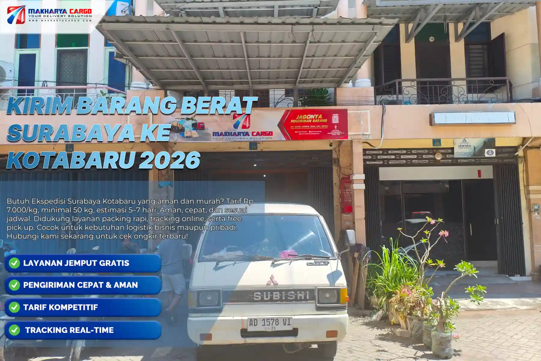 Kirim Barang Berat Surabaya ke Kotabaru