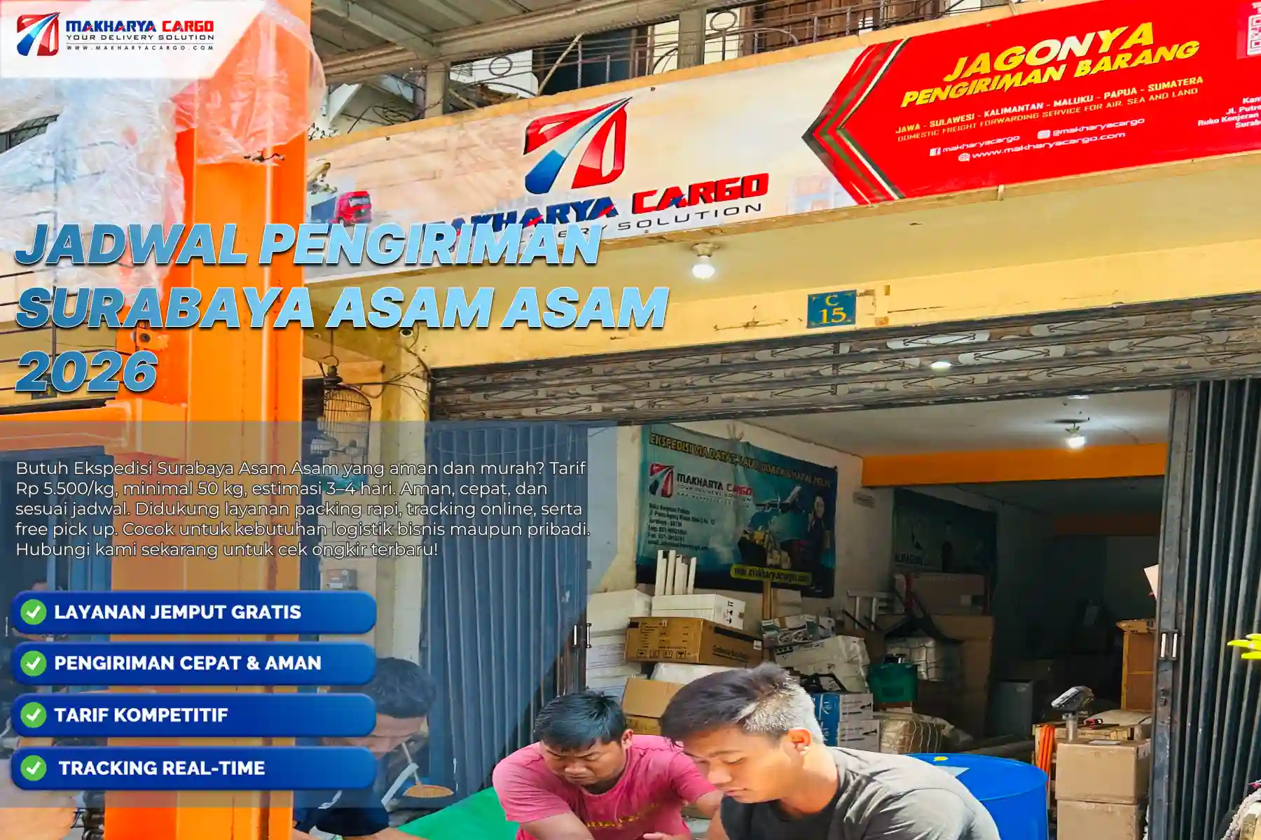 Jadwal Pengiriman Surabaya Asam Asam