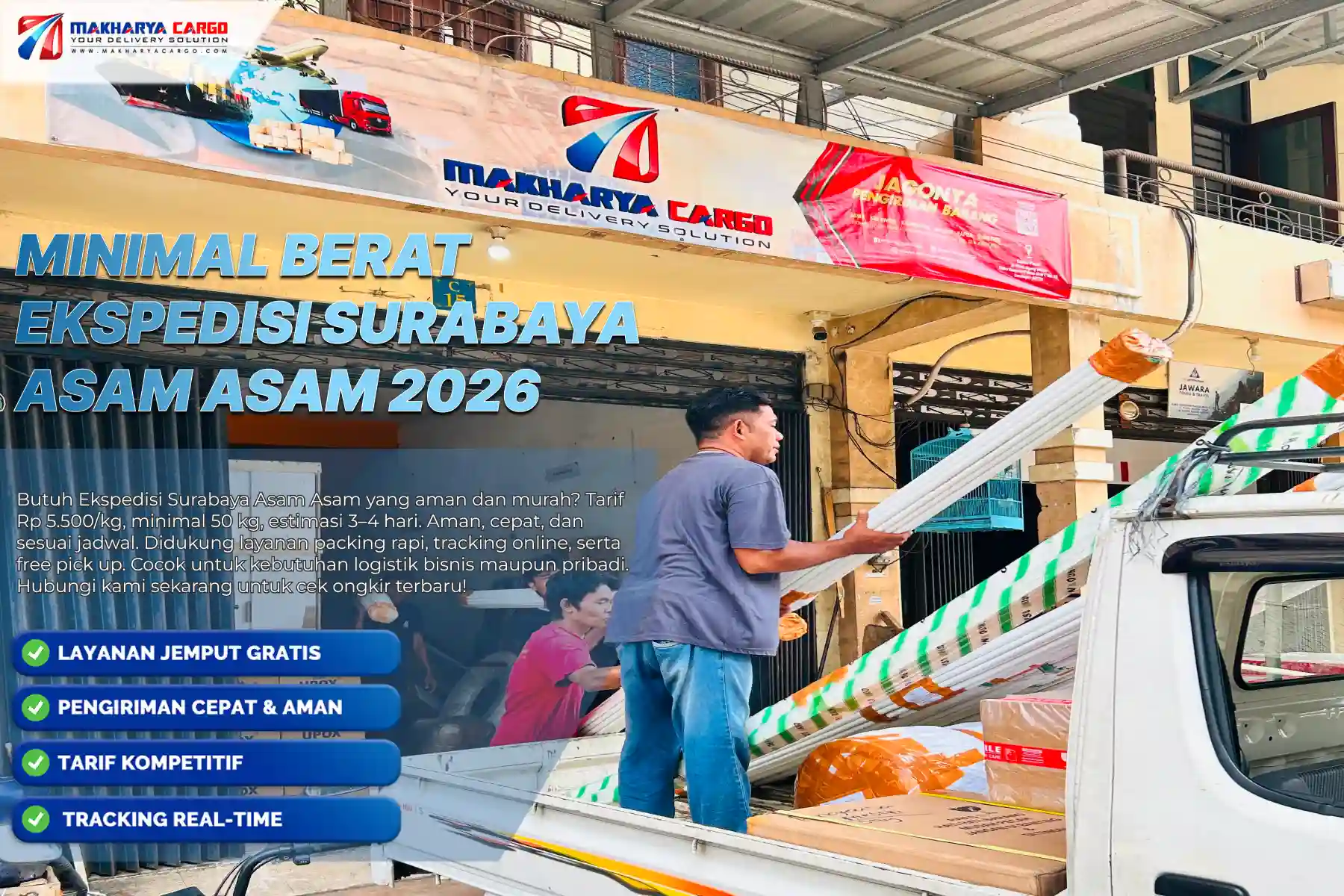 Minimal Berat Ekspedisi Surabaya Asam Asam